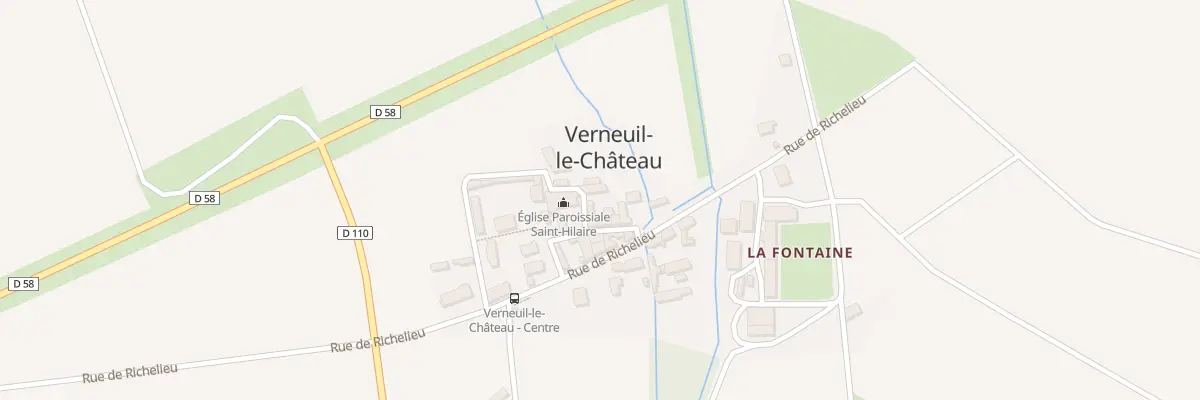 Plan du 3 Rue du Moulin à Verneuil-le-Château