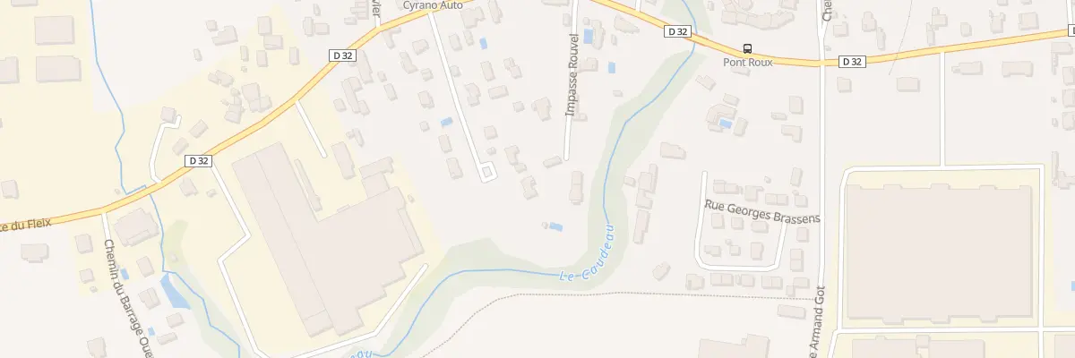 Plan du 9010 Le Pont-Roux-Ouest à Bergerac