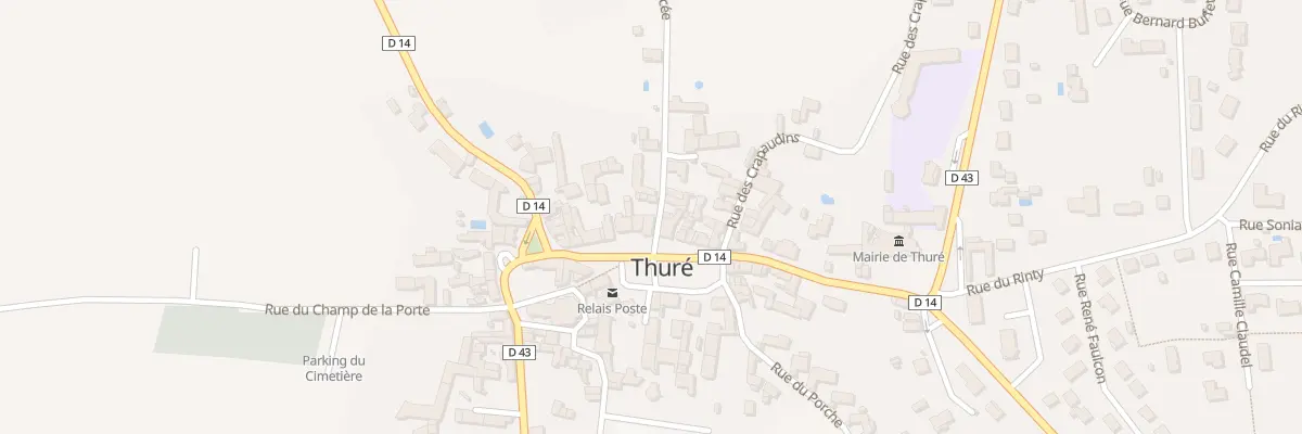 Plan du 1 Rue du Lycée à Thuré