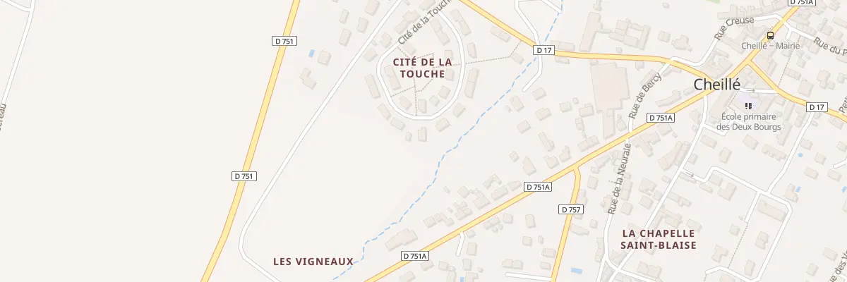 Plan du 10 Cité de la Touche à Cheillé