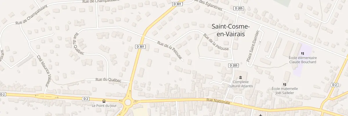Plan du 24 Rue de la Pelouse à Saint-Cosme-en-Vairais