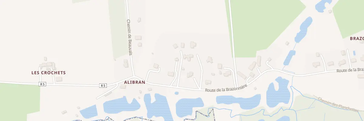 Plan du 36B Rte de la Brazonniere à Val-de-la-Hune