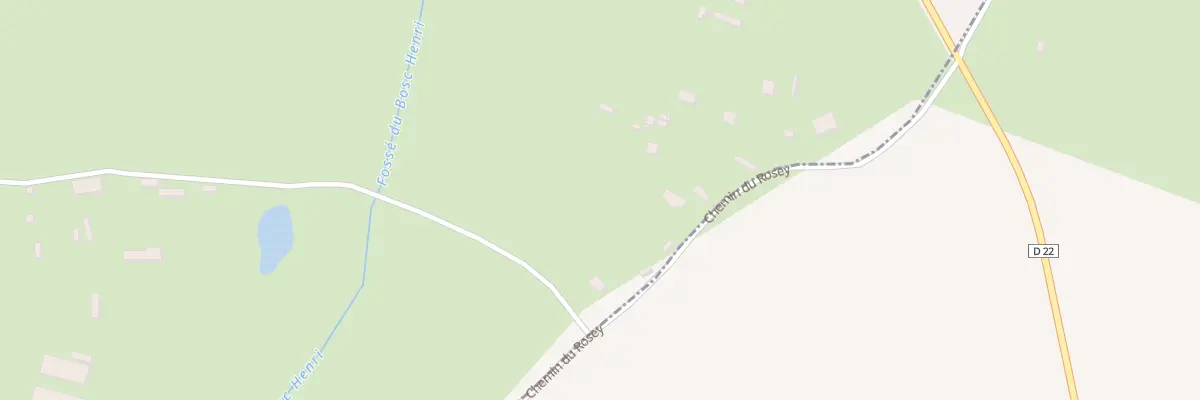 Plan du 256 Che du Rosey à Thiberville