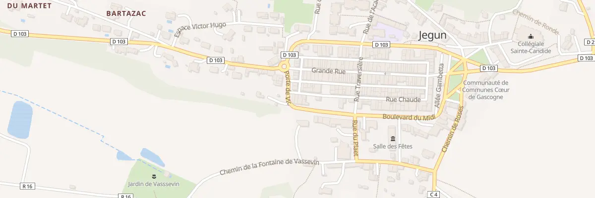 Plan du 39 Rue des Penitents à Jegun