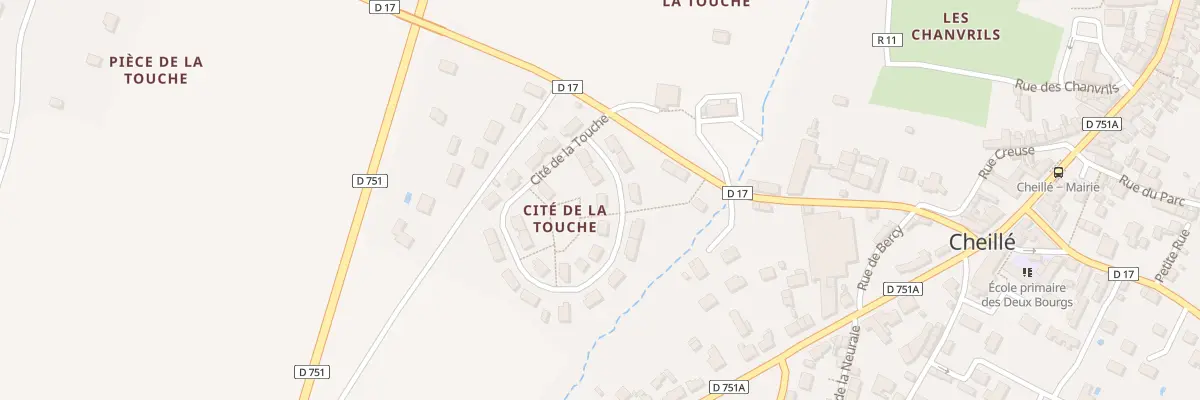 Plan du 20 Cité de la Touche à Cheillé