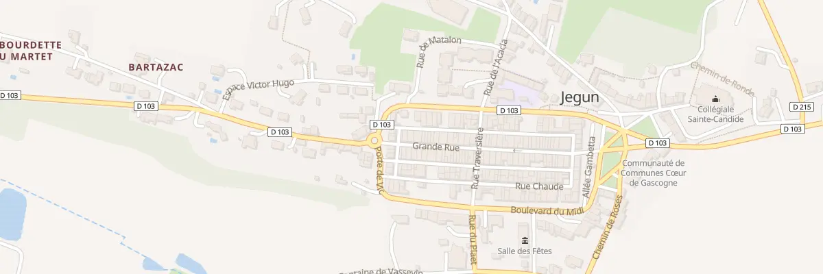 Plan du 64 Grande Rue à Jegun