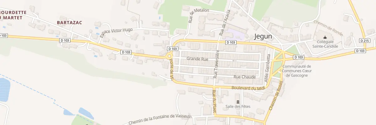 Plan du 59 Gr Grande Rue à Jegun