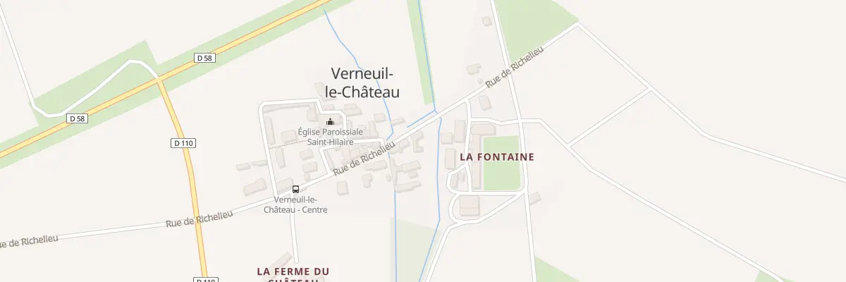 Plan du 8 Rue de Richelieu à Verneuil-le-Château