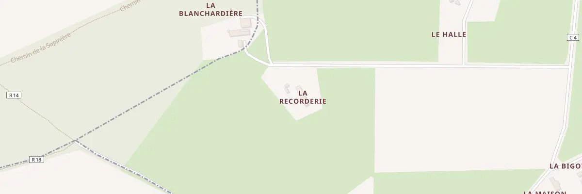 Plan du 5080 La Recorderie à Prévelles