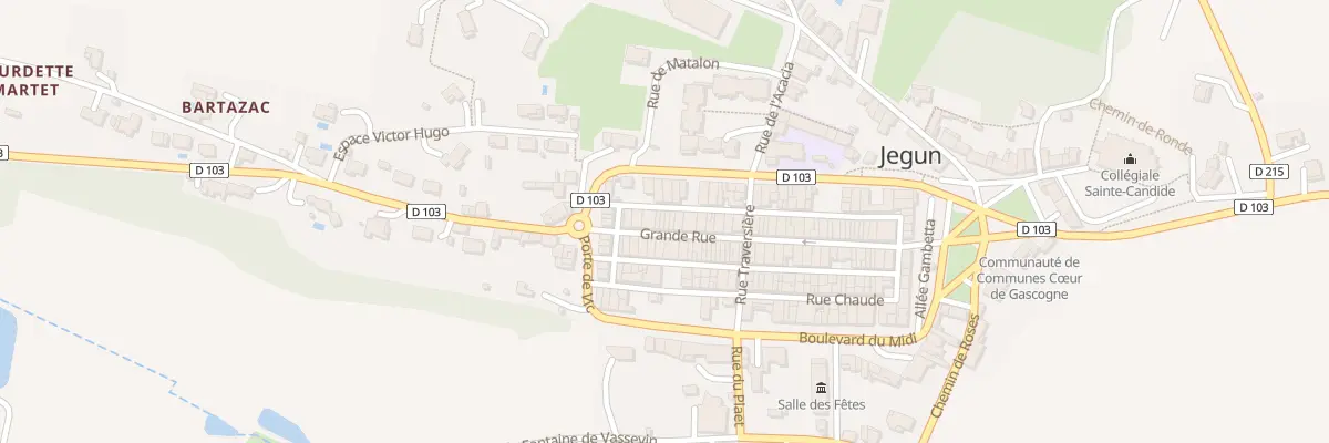 Plan du 58 Gr Grande Rue à Jegun