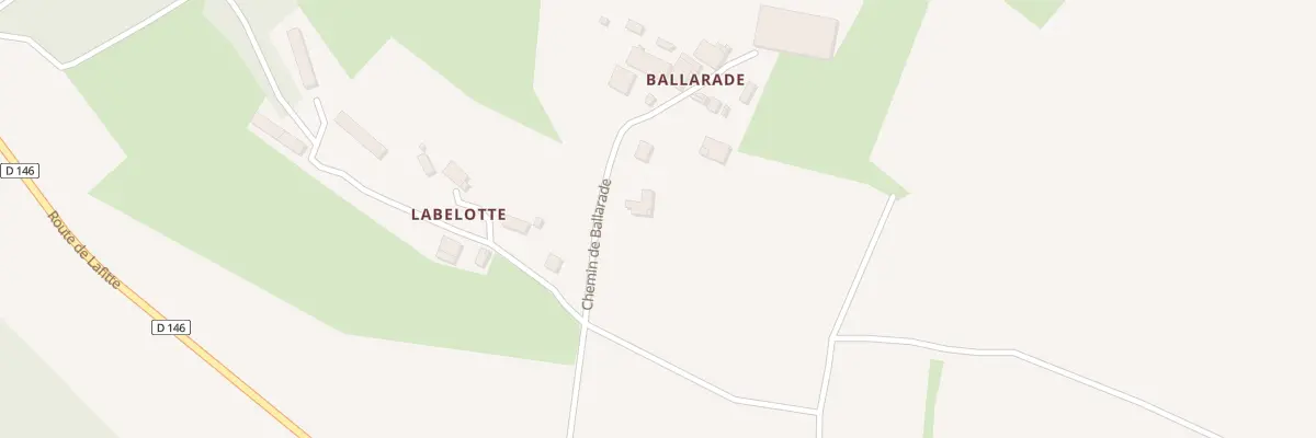Plan du 304 Chem de Ballarade à Lacépède