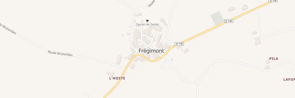 Plan du 14 Le Bourg à Frégimont