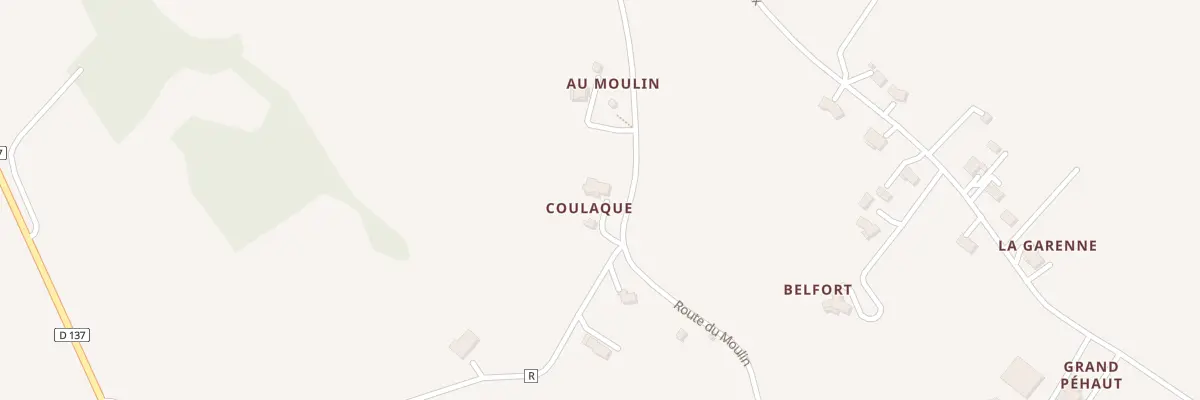 Plan du 408 Rte du Moulin à Saumont