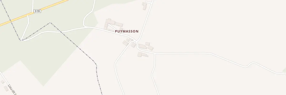 Plan du 1 Puymasson à Mainzac