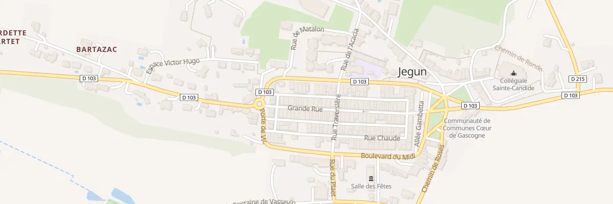 Plan du 52 Gr Grande Rue à Jegun