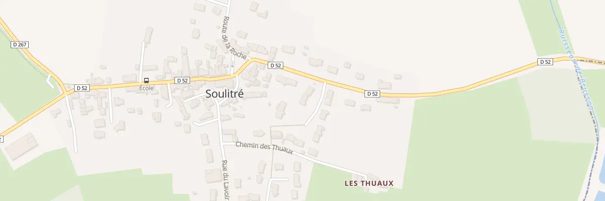 Plan du 2 Rue du Champ Menant à Soulitré