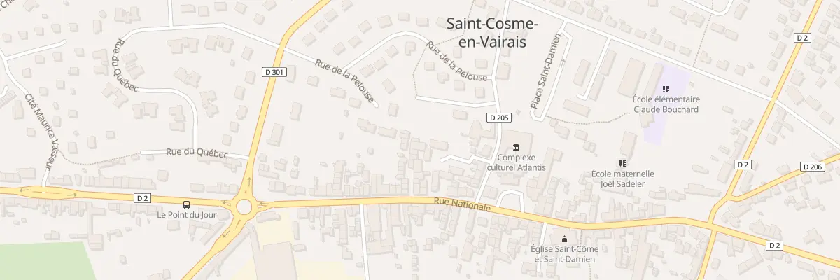Plan du 6001 Rue Nationale à Saint-Cosme-en-Vairais