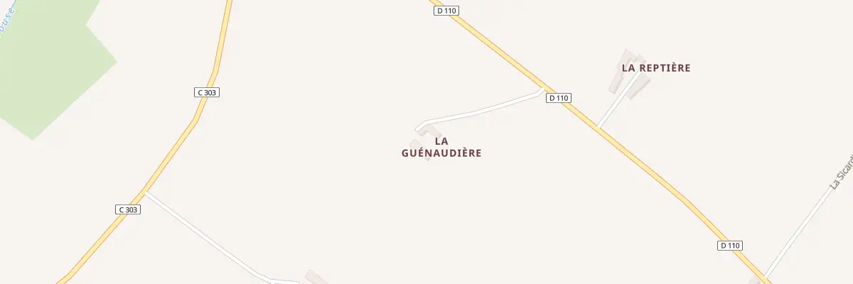 Plan du 103 La Guenaudiere à Luzé