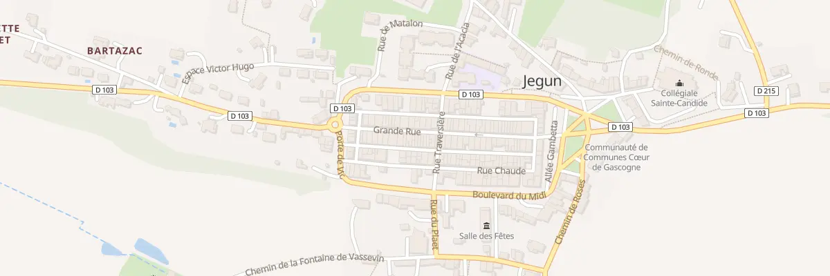 Plan du 45 Gr Grande Rue à Jegun