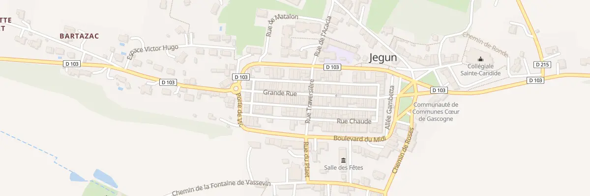 Plan du 43 Gr Grande Rue à Jegun