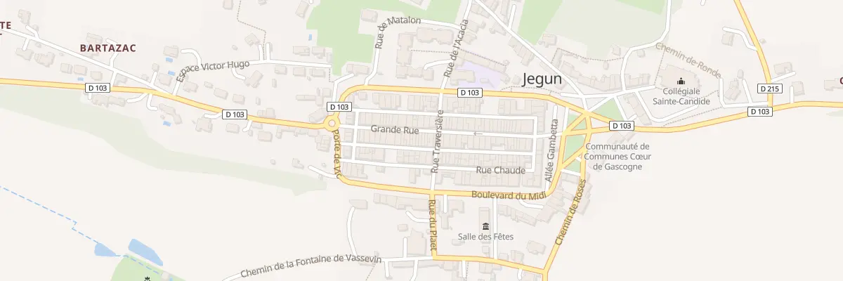 Plan du 39 Gr Grande Rue à Jegun