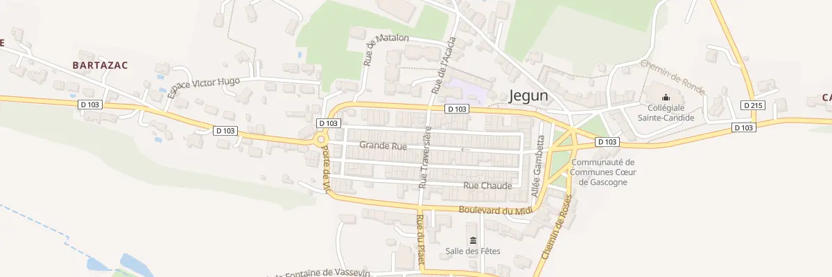 Plan du 42 Gr Grande Rue à Jegun