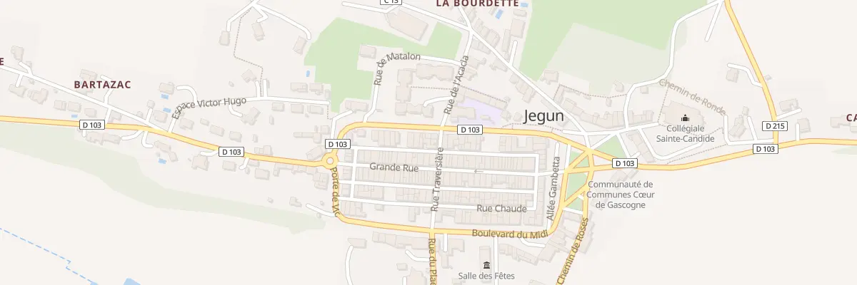 Plan du 13 Rue Ste Marie à Jegun