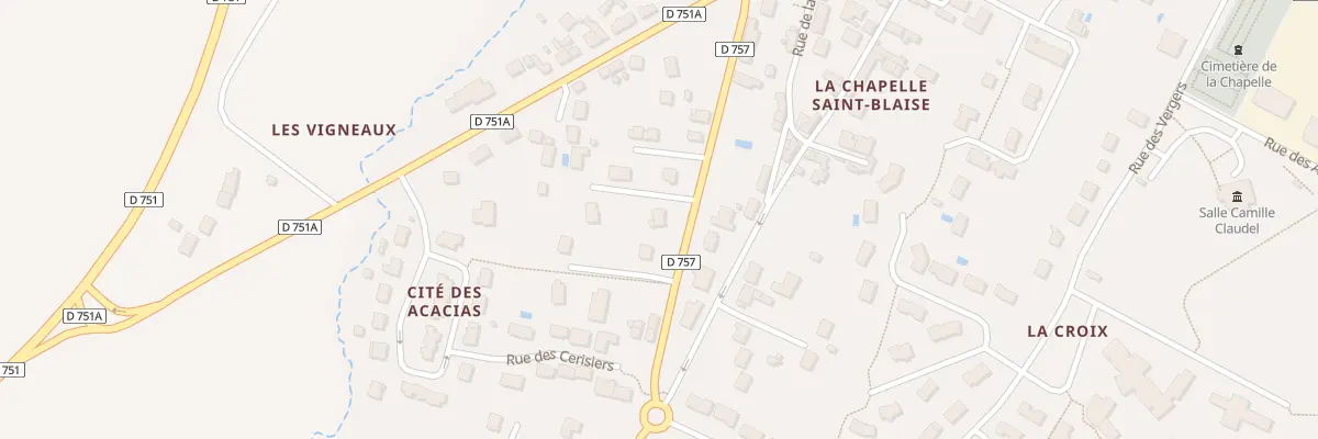 Plan du 1 All des Bleuets à Cheillé