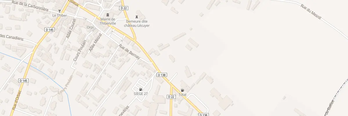 Plan du 6 Rue de Lisieux à Thiberville
