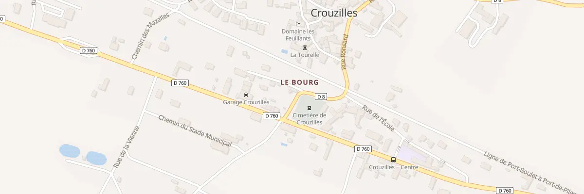 Plan du 8 Rue Ronsard à Crouzilles