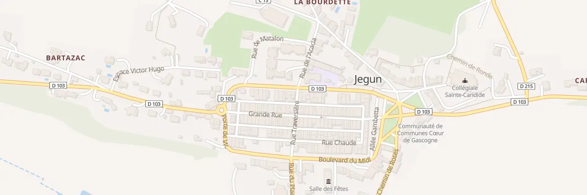 Plan du 9 Rue Traversière à Jegun