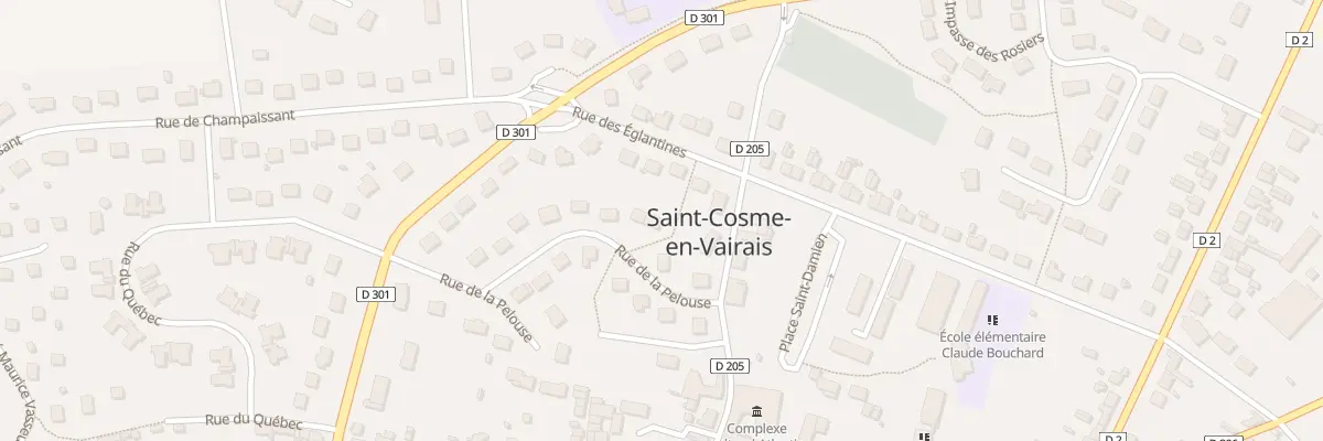 Plan du 5 Rue de la Pelouse à Saint-Cosme-en-Vairais