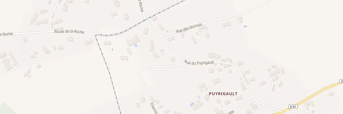 Plan du 21 Rue du Puyrigault à Naintré