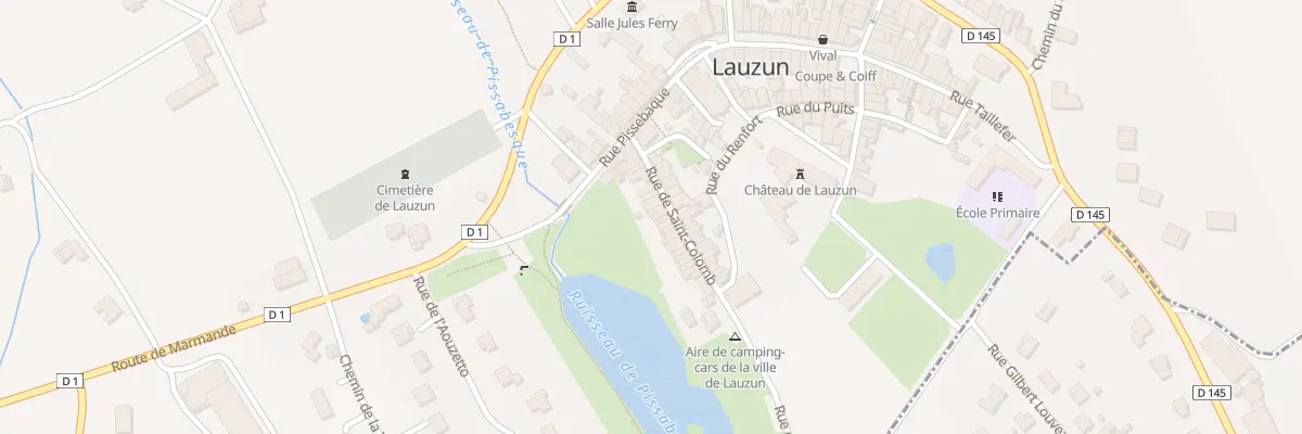 Plan du 16 Rue Saint Colomb à Lauzun