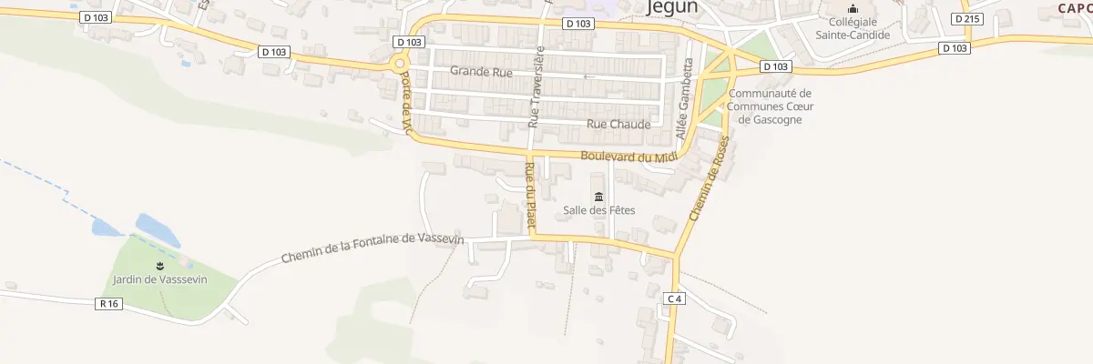 Plan du 1 Rue du Plaet à Jegun