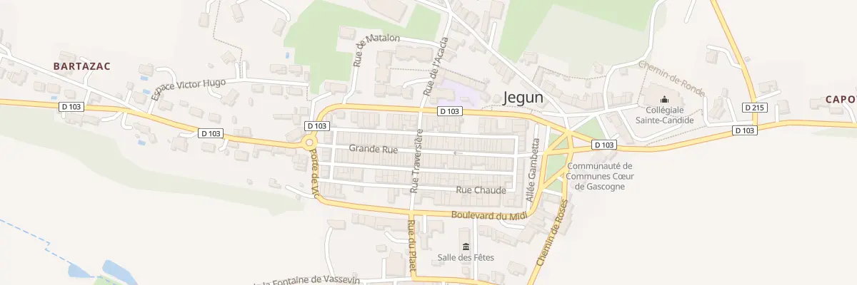 Plan du 38 Gr Grande Rue à Jegun