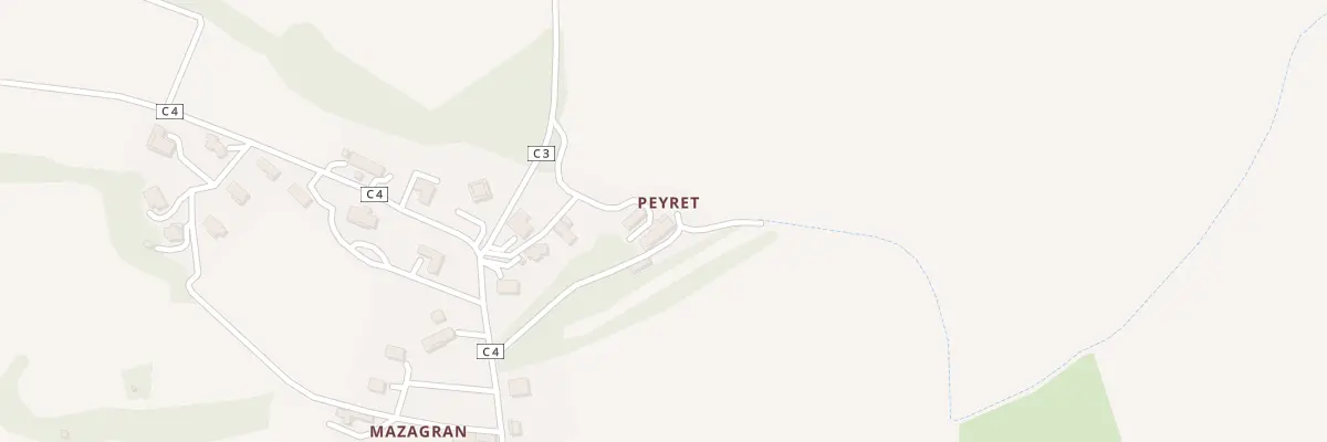 Plan du 5432 Peyret à Jegun