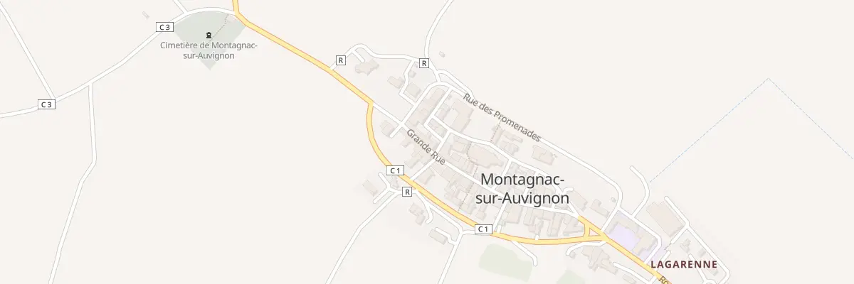 Plan du 16 Gr Grande Rue à Montagnac-sur-Auvignon