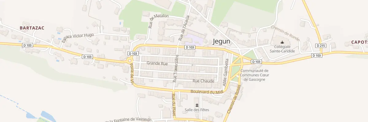 Plan du 34 Gr Grande Rue à Jegun