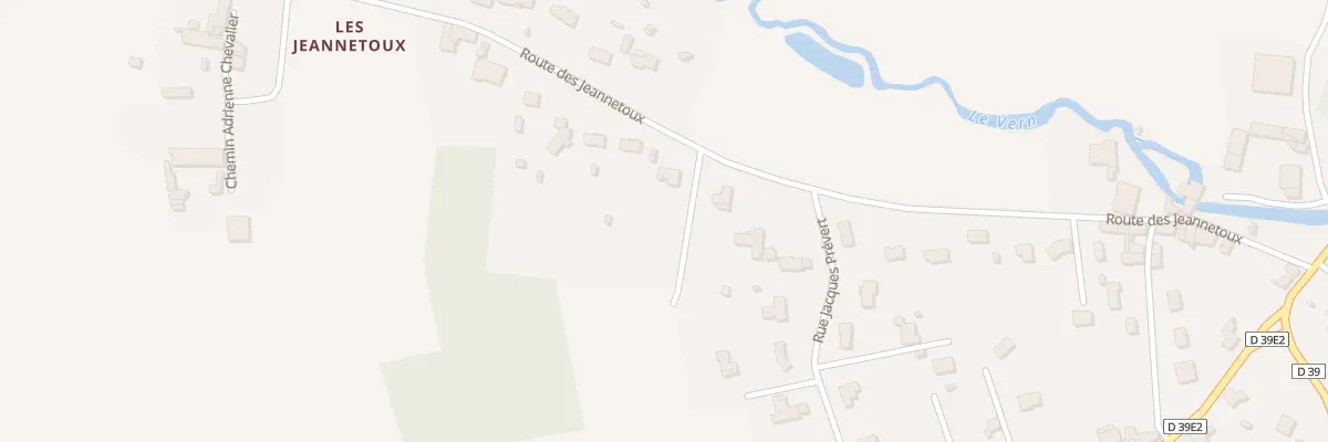 Plan du 968 Rte des Jeannetoux à Neuvic