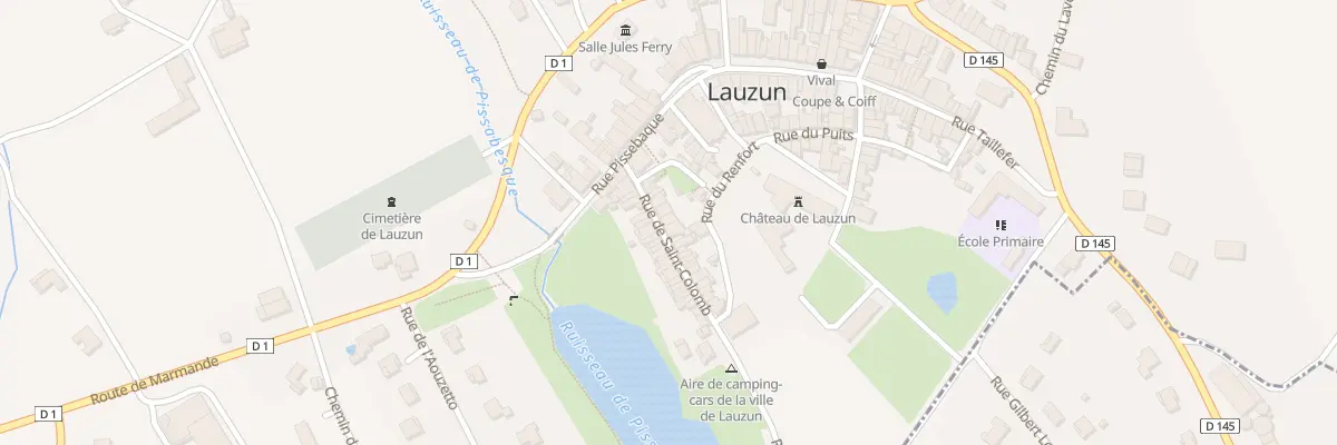 Plan du 5 Rue Saint Colomb à Lauzun