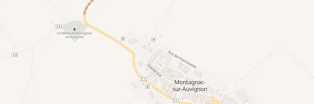 Plan du 1 Rue des Promenades à Montagnac-sur-Auvignon