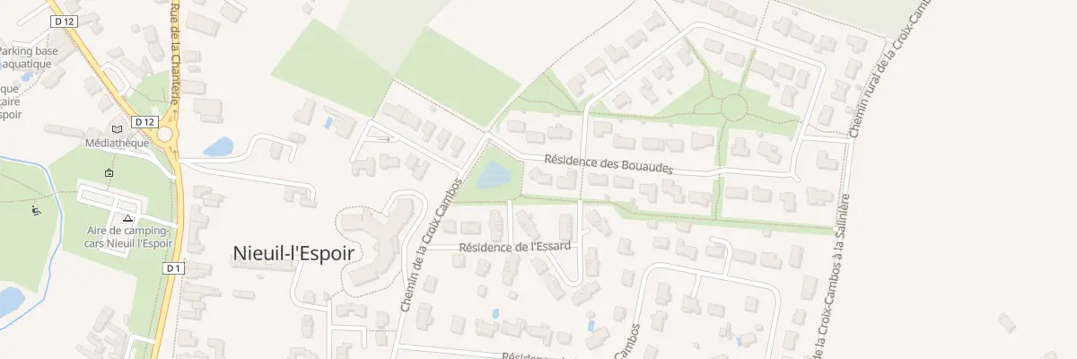 Plan du 2 Res des Bouaudes à Nieuil-l’Espoir