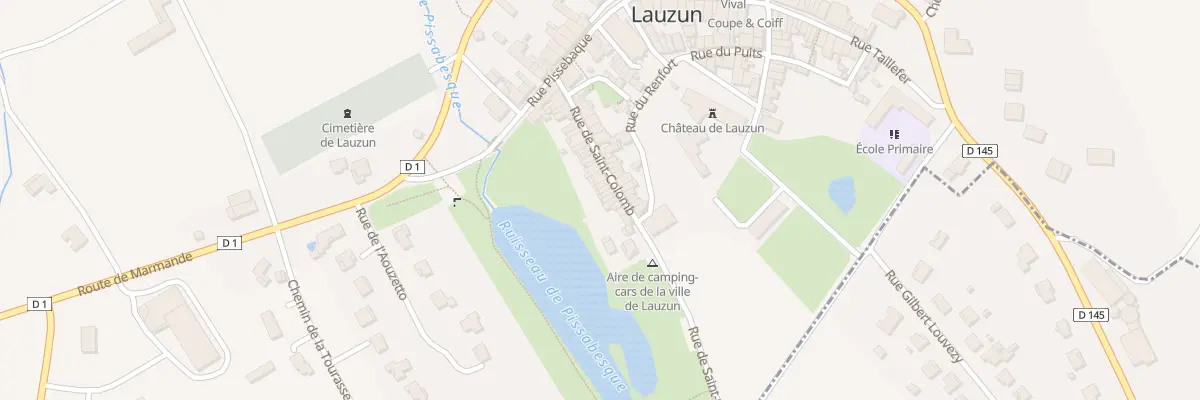 Plan du 28 Rue Saint Colomb à Lauzun