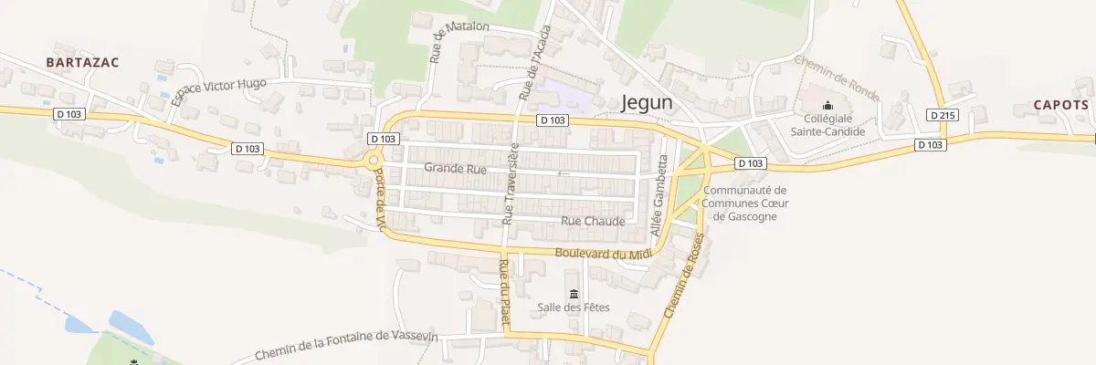 Plan du 25 Gr Grande Rue à Jegun