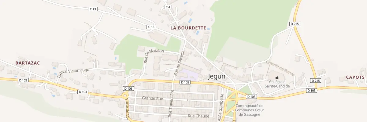 Plan du 13 Rue de l’Acacia à Jegun