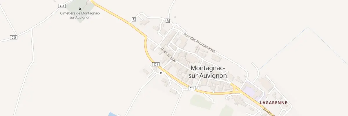 Plan du 14 Gr Grande Rue à Montagnac-sur-Auvignon