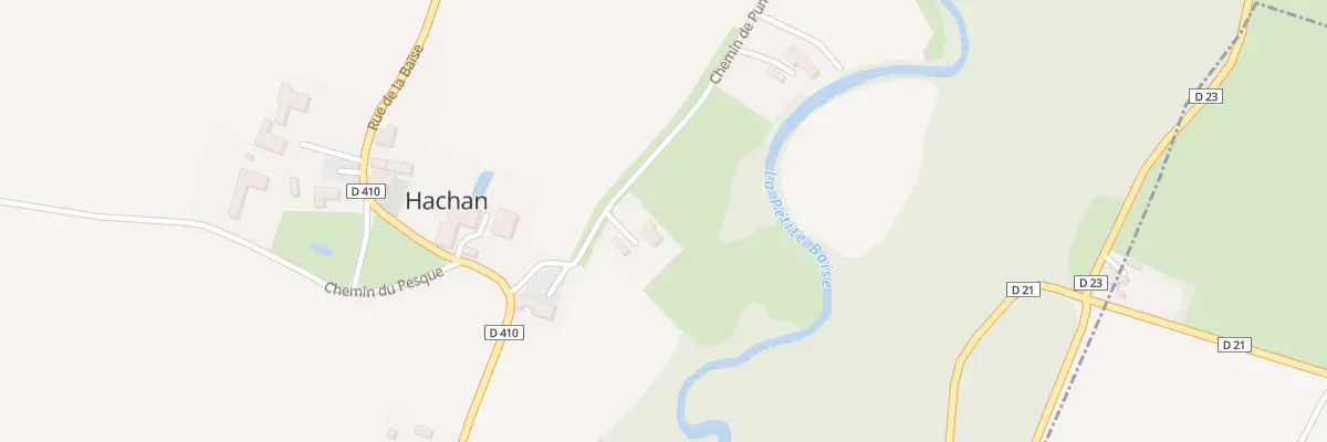 Plan du 2 Che de Puntous à Hachan