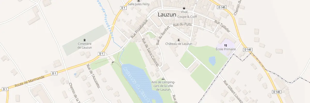 Plan du 11 Rue Saint Colomb à Lauzun