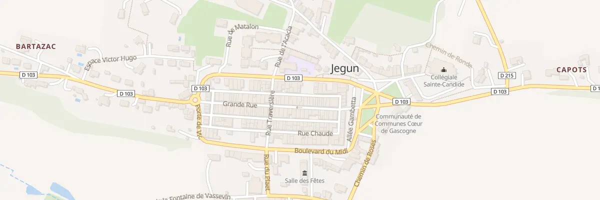 Plan du 26 Gr Grande Rue à Jegun